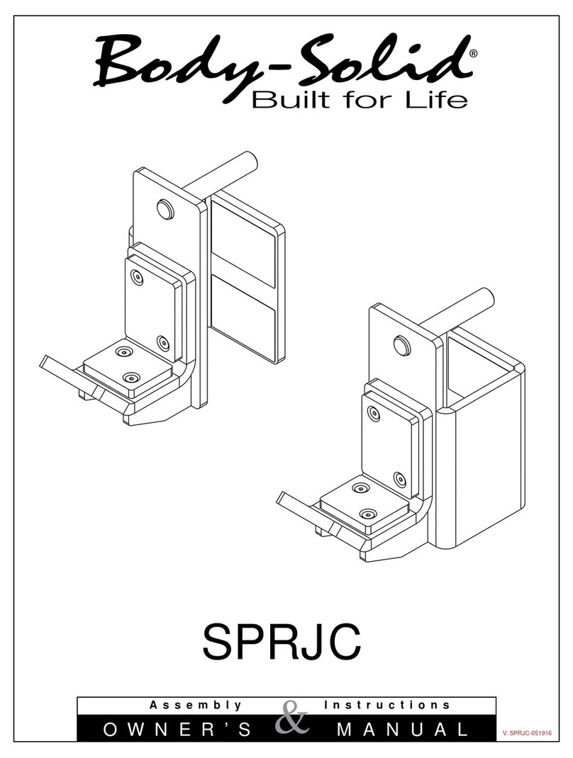 Body Solid SPR1000DB Quick start guide