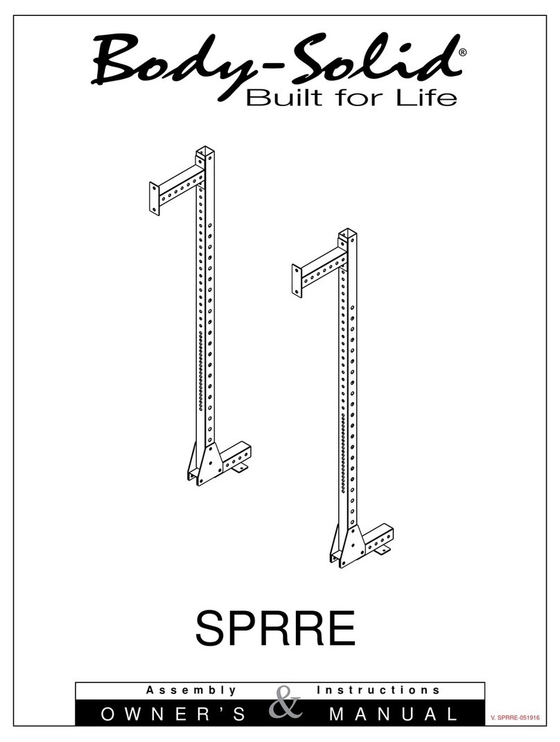 Body Solid SPRRE Quick start guide