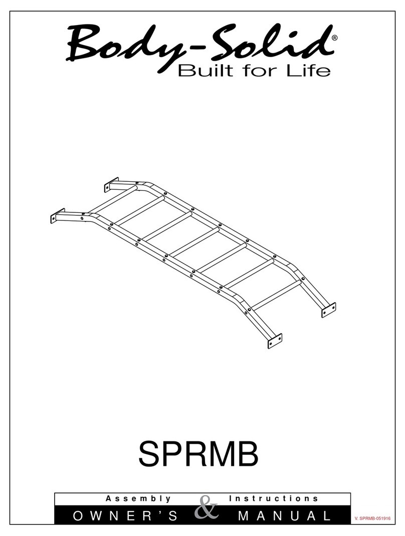 Body Solid SPRMB Quick start guide
