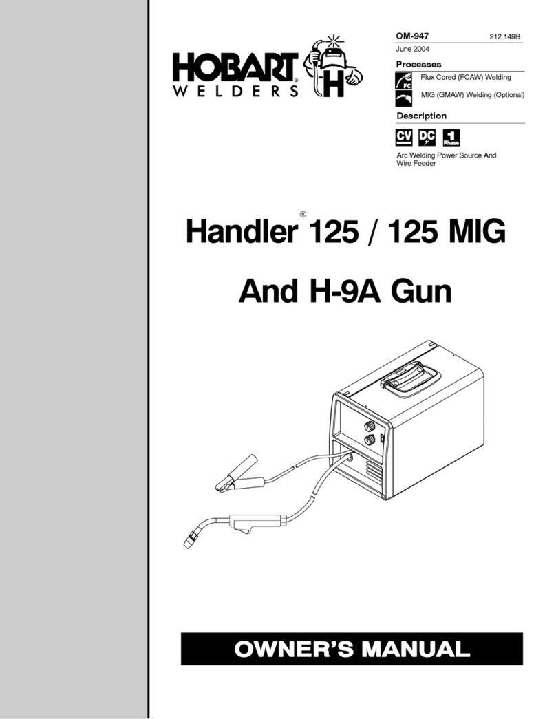 Hobart Welders Handler 125 User manual