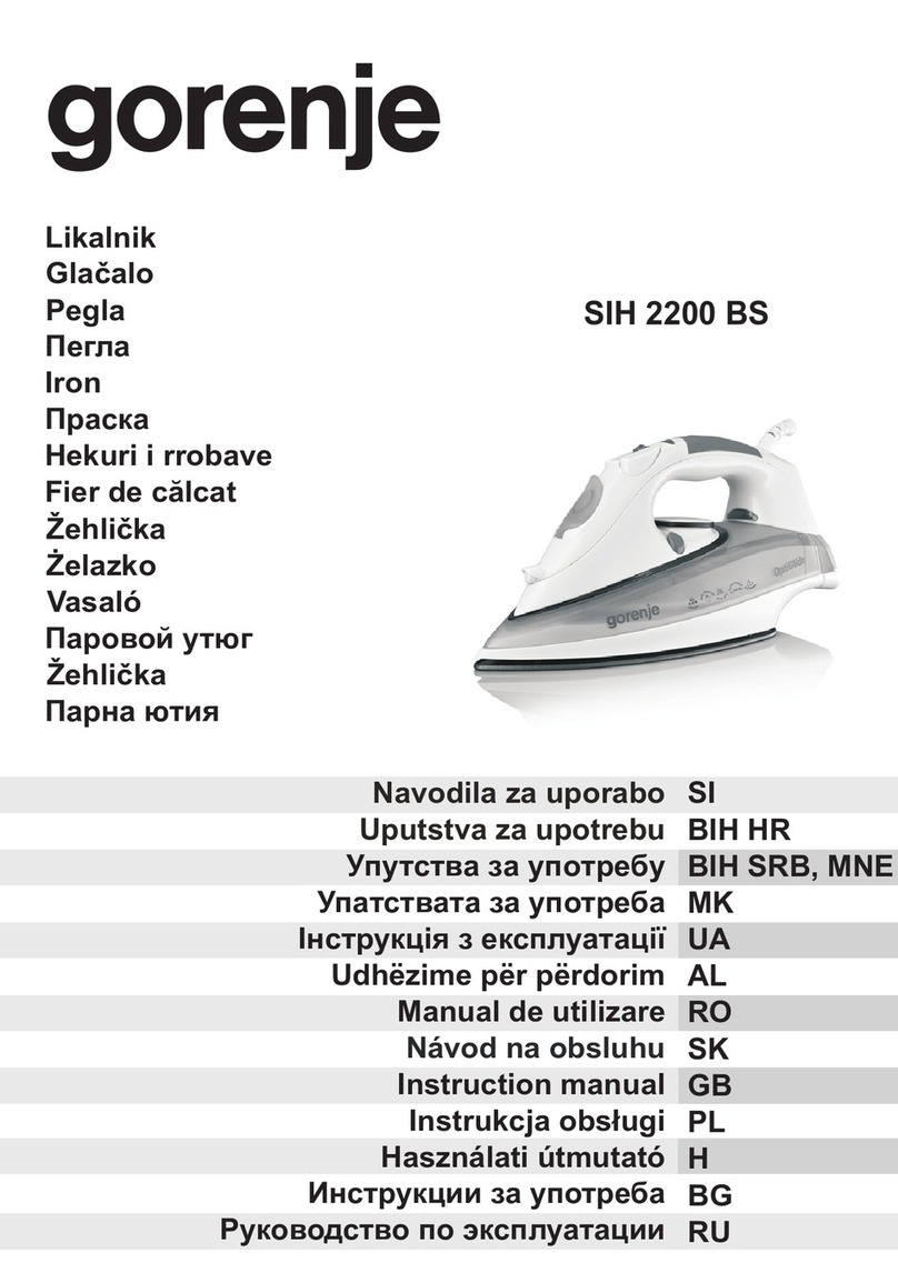 Gorenje SIH 2200 BS instruction manual