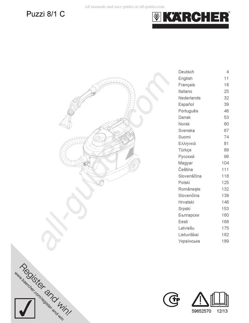 Kärcher Puzzi 8/1 C User manual