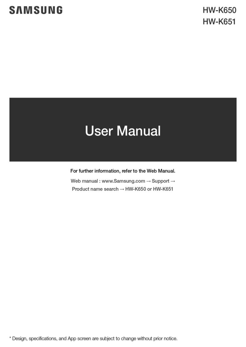 Samsung HW-K650 User manual