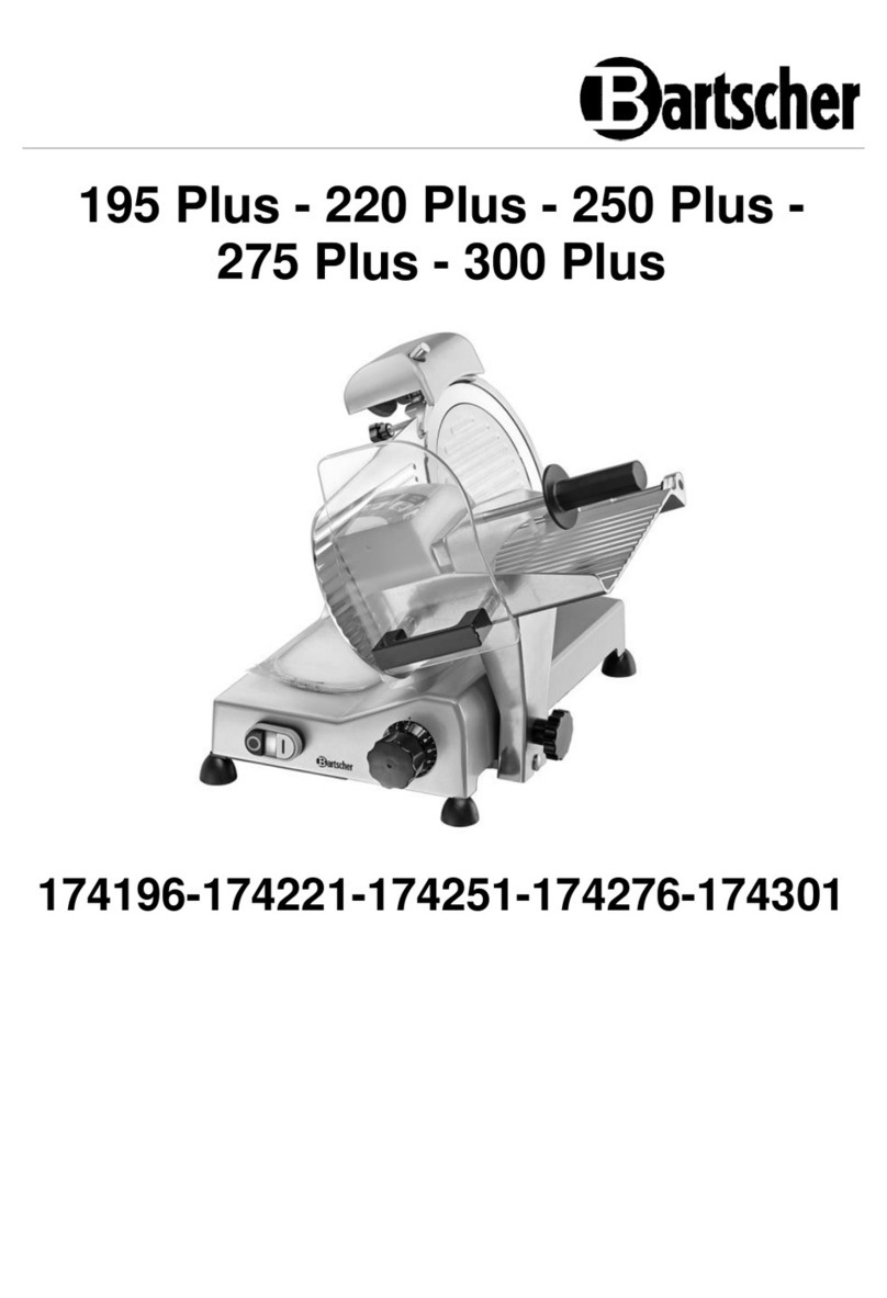 Bartscher 195 Plus User manual