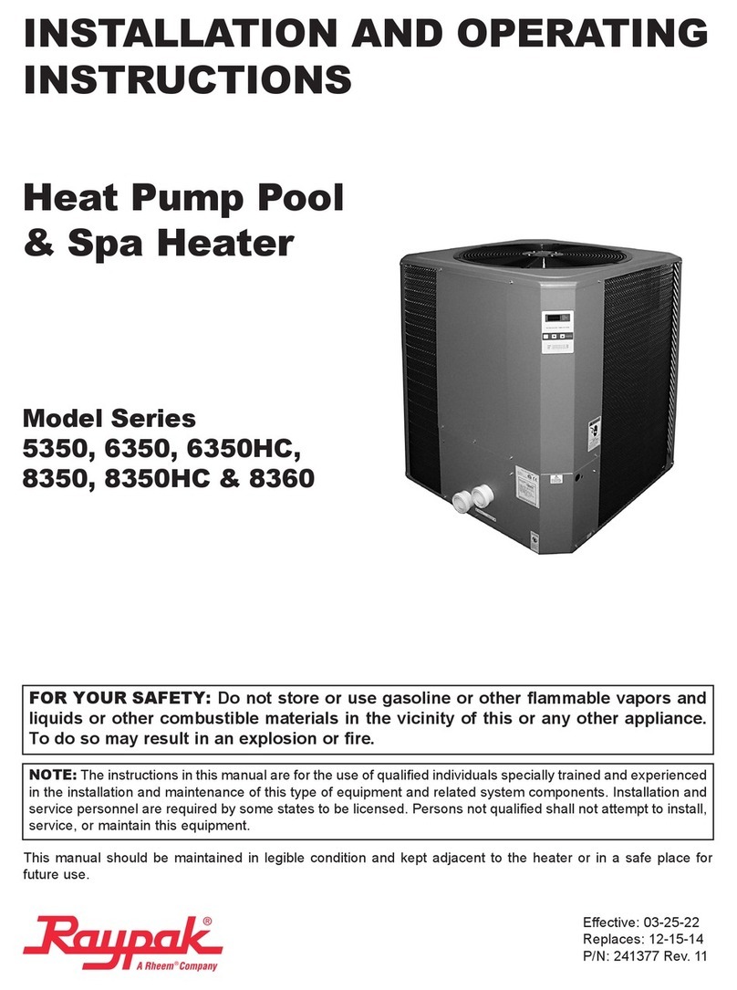 Raypak 5350 Series User manual
