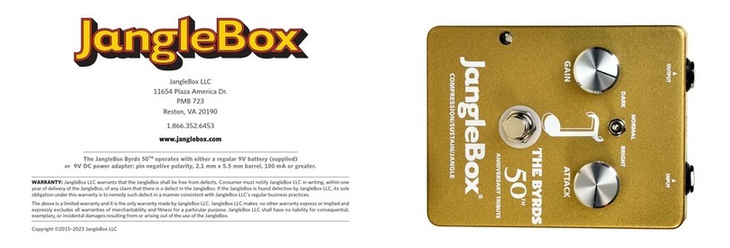 JangleBox Byrds 50 User manual