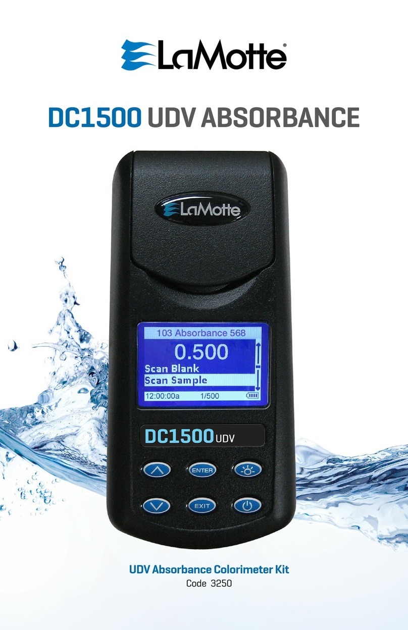 LaMotte DC1500 CHLORINE User manual