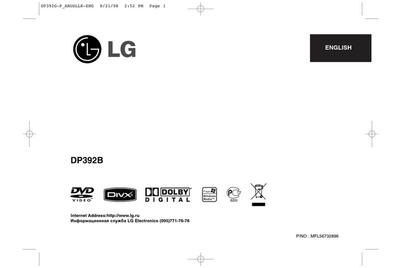 LG DP392B User manual