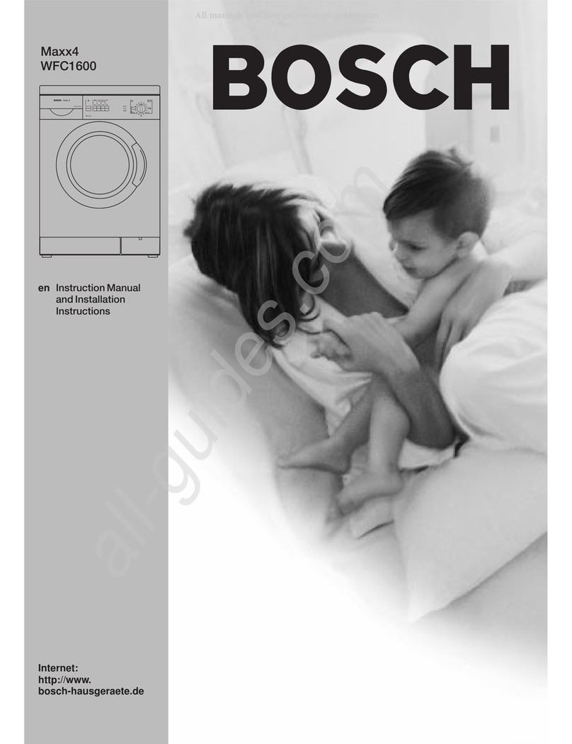 Bosch Maxx4 WFC1600 Specification sheet