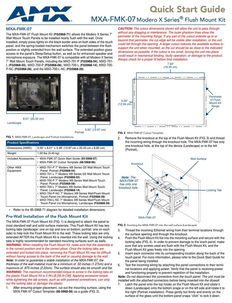 AMX X Series User manual