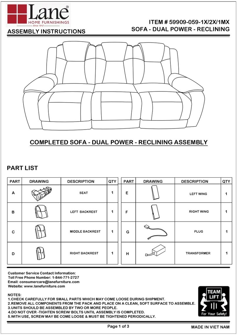 Lane 59909-059-1X User manual