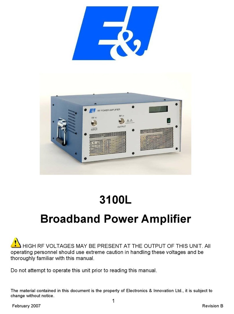 E&I 3100L User manual