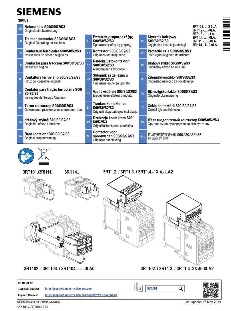 Siemens SIRIUS S00 User manual