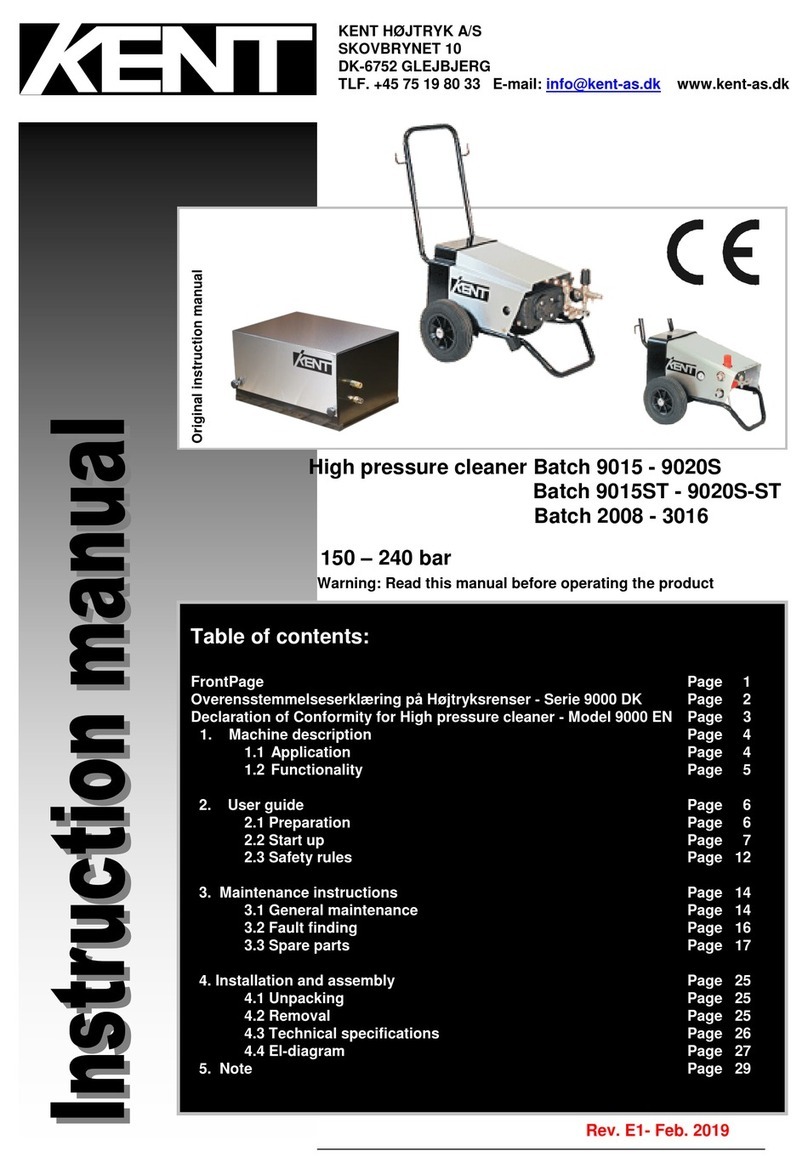 KENT 9015 User manual