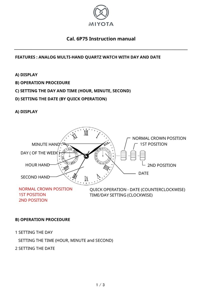 Citizen 6P75 User manual