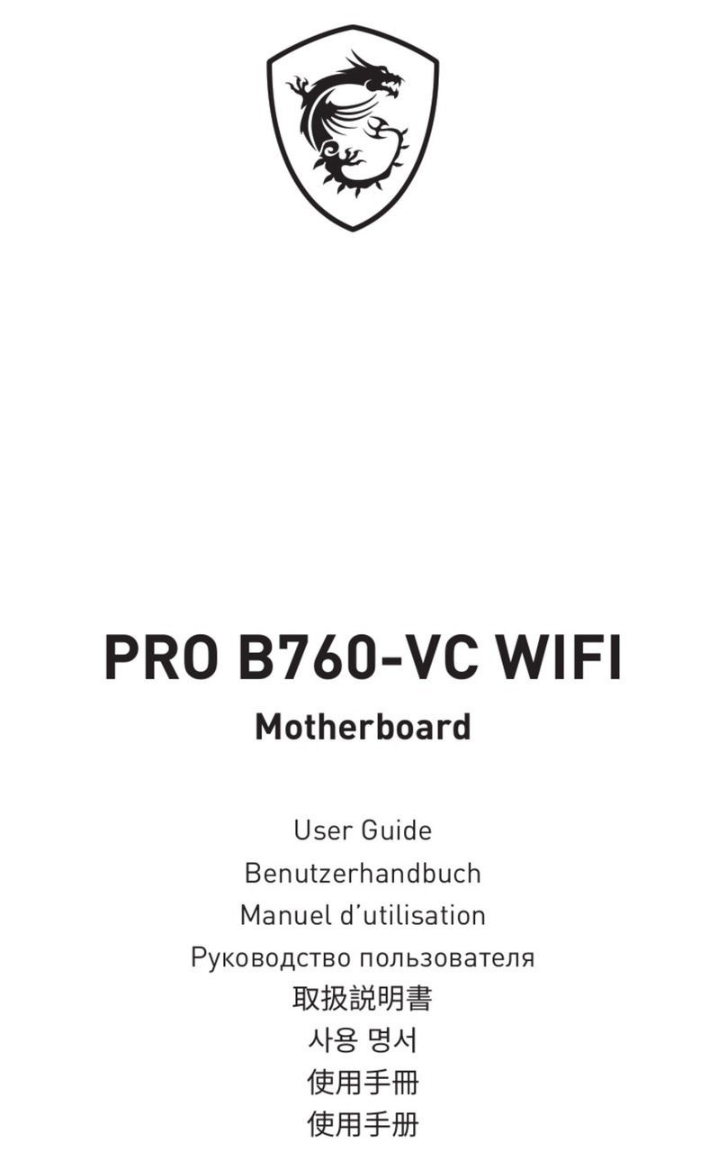 MSI PRO B760-VC WIFI User manual