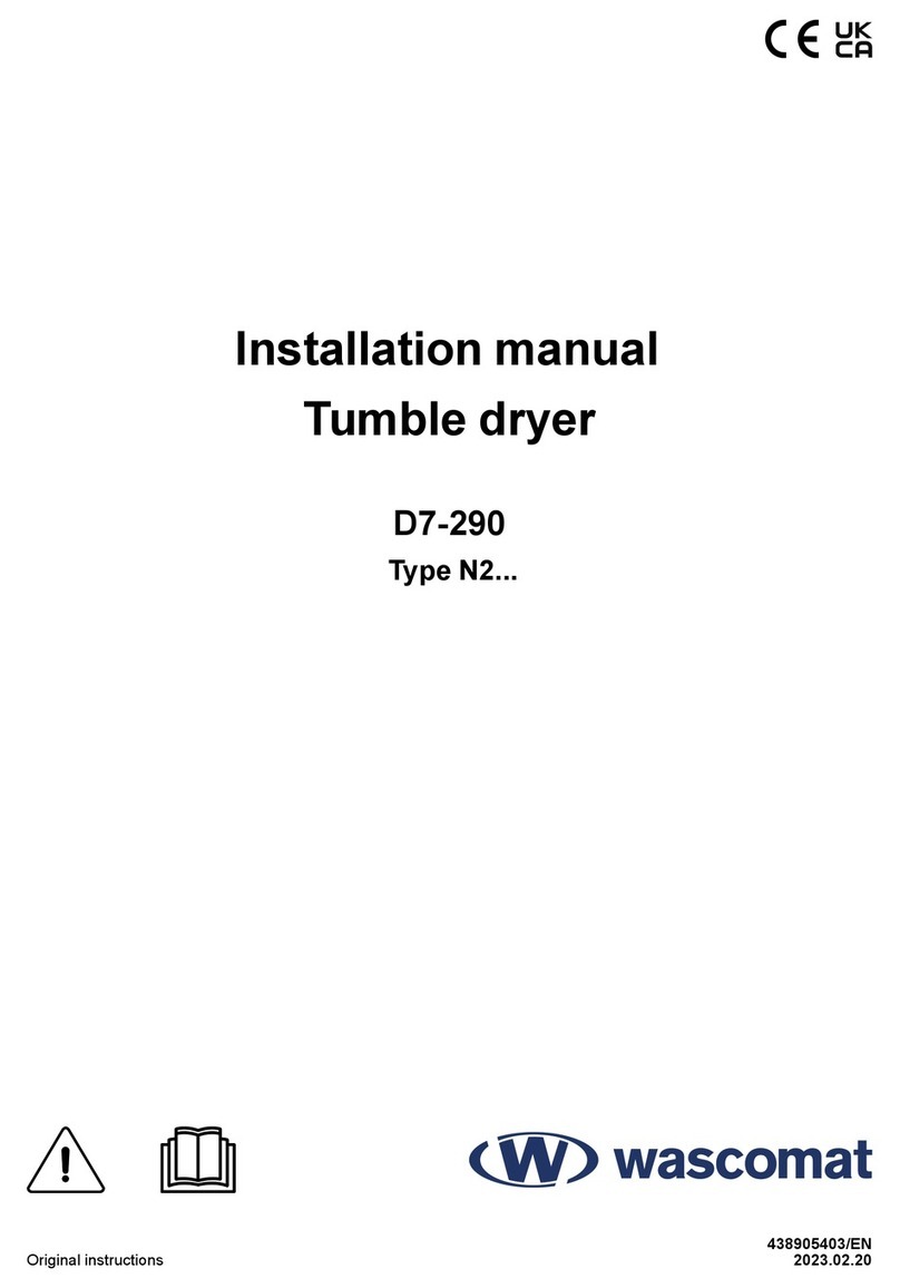Wascomat D7-290 User manual