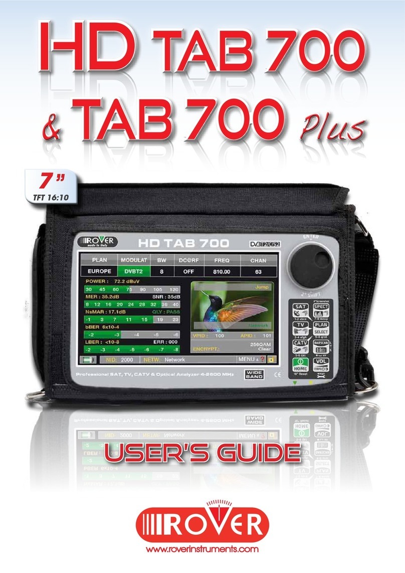 Rover HD TAB 700 User manual