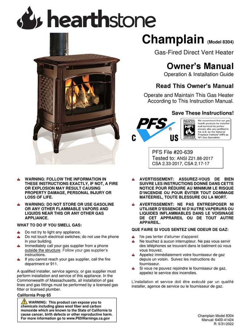 HearthStone Champlain User manual