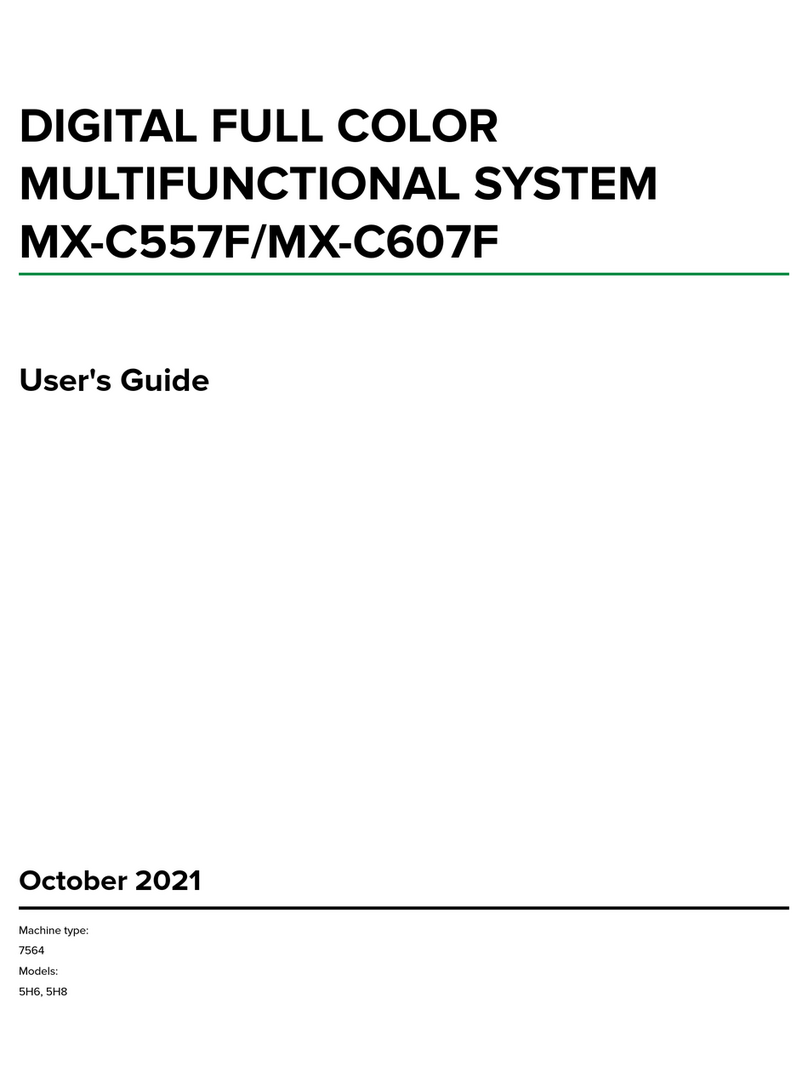 Sharp MX-C557F User manual