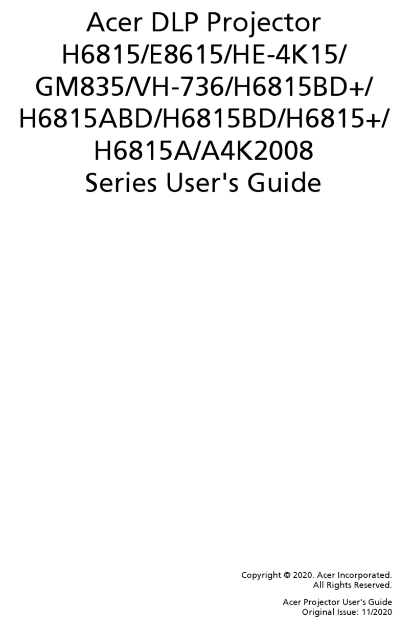 Acer E8615 Series User manual