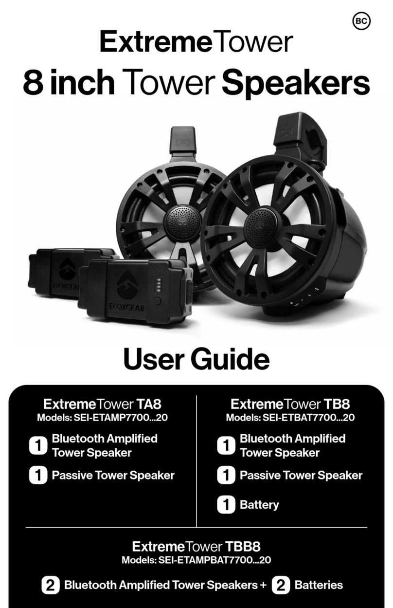 EcoxGear SOUNDEXTREME SEI-ETAMPBAT7700 20 Series User manual
