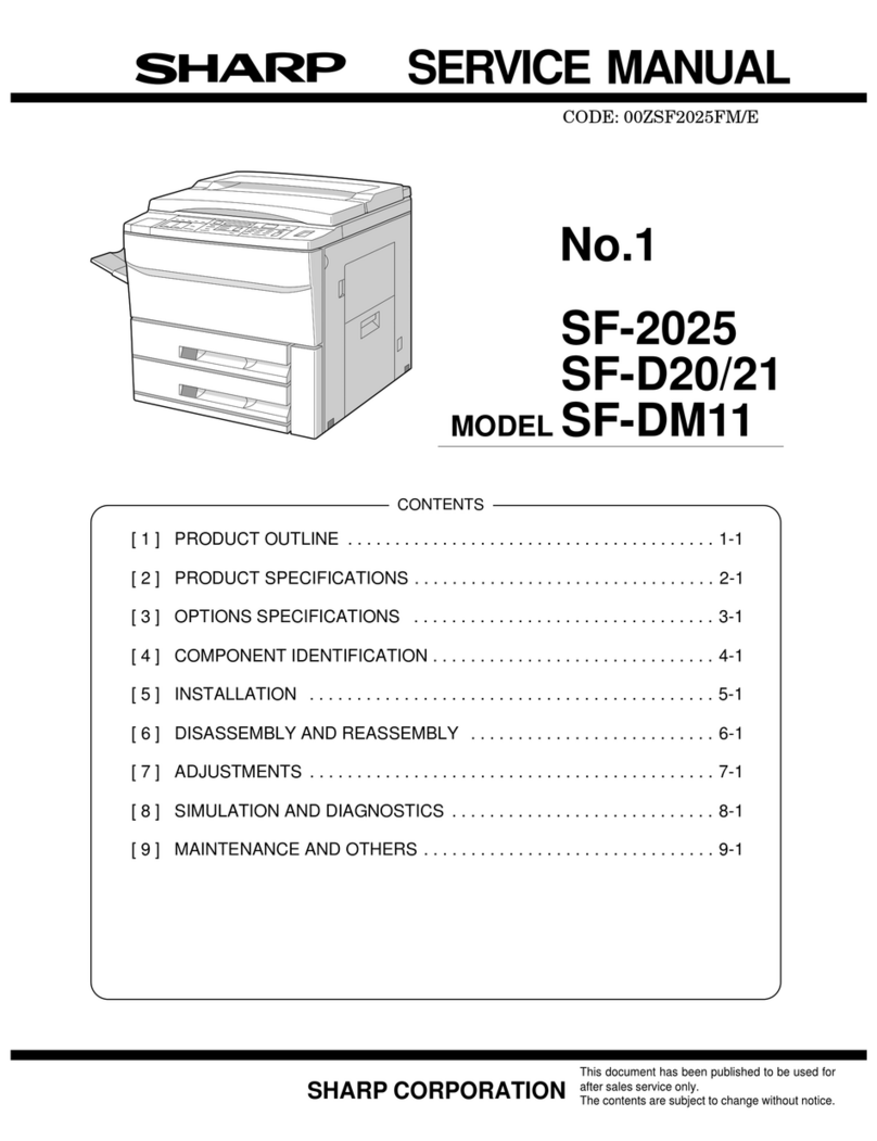 Sharp SF-2025 User manual