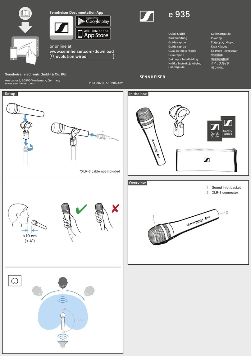 Sennheiser e 935 User manual