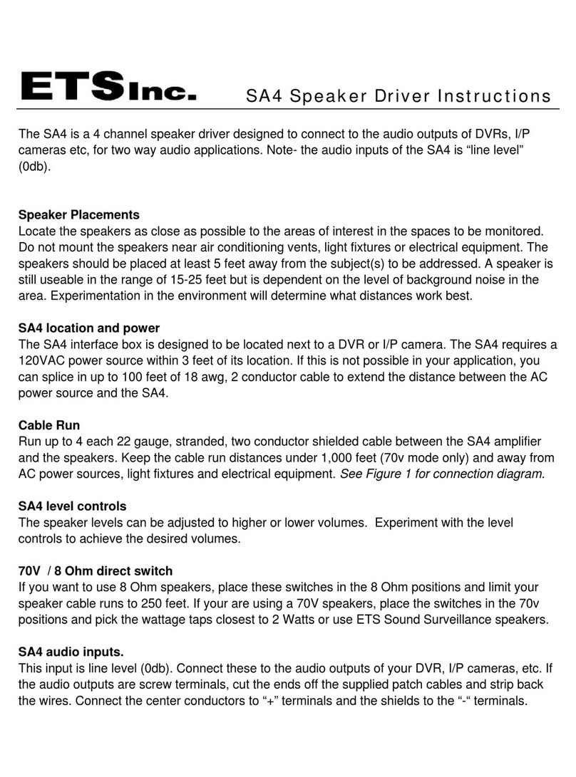ETS SA4 User manual