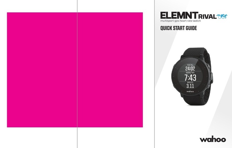 Wahoo ELEMNT Rival User manual