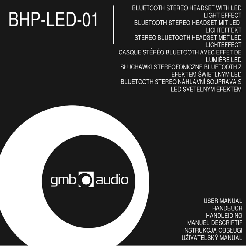 GMB Audio BHP-LED-01 User manual