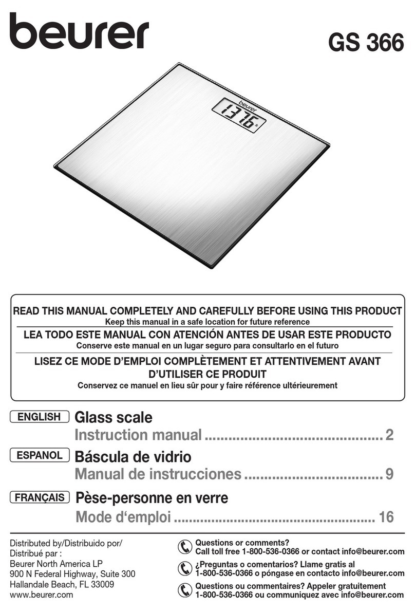Beurer GS 366 User manual