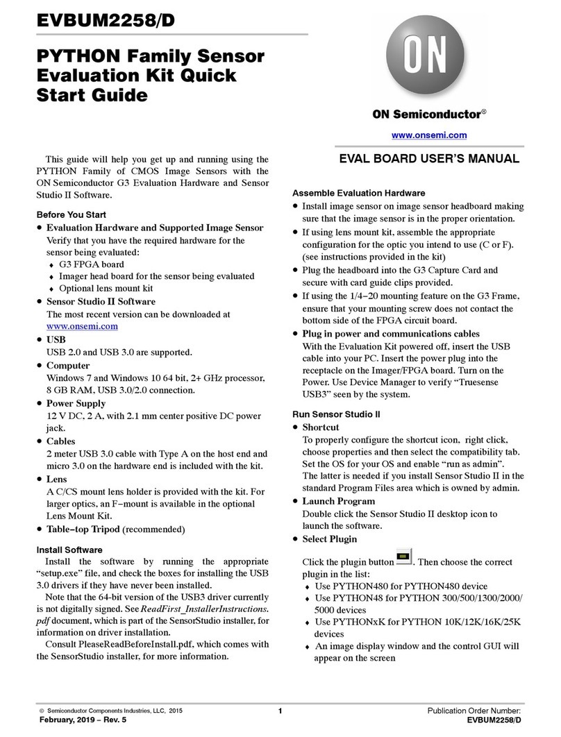 ON Semiconductor PYTHON EVBUM2258/D User manual