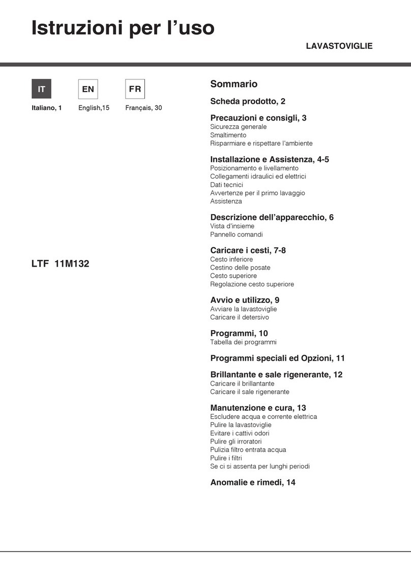 Indesit LTF 11M132 User manual