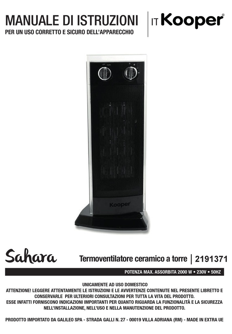 Kooper Sahara 2191371 User manual