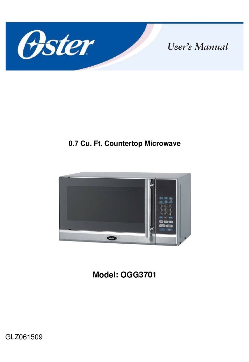 Oster OGG3701 User manual Oster OGG3701 User manual