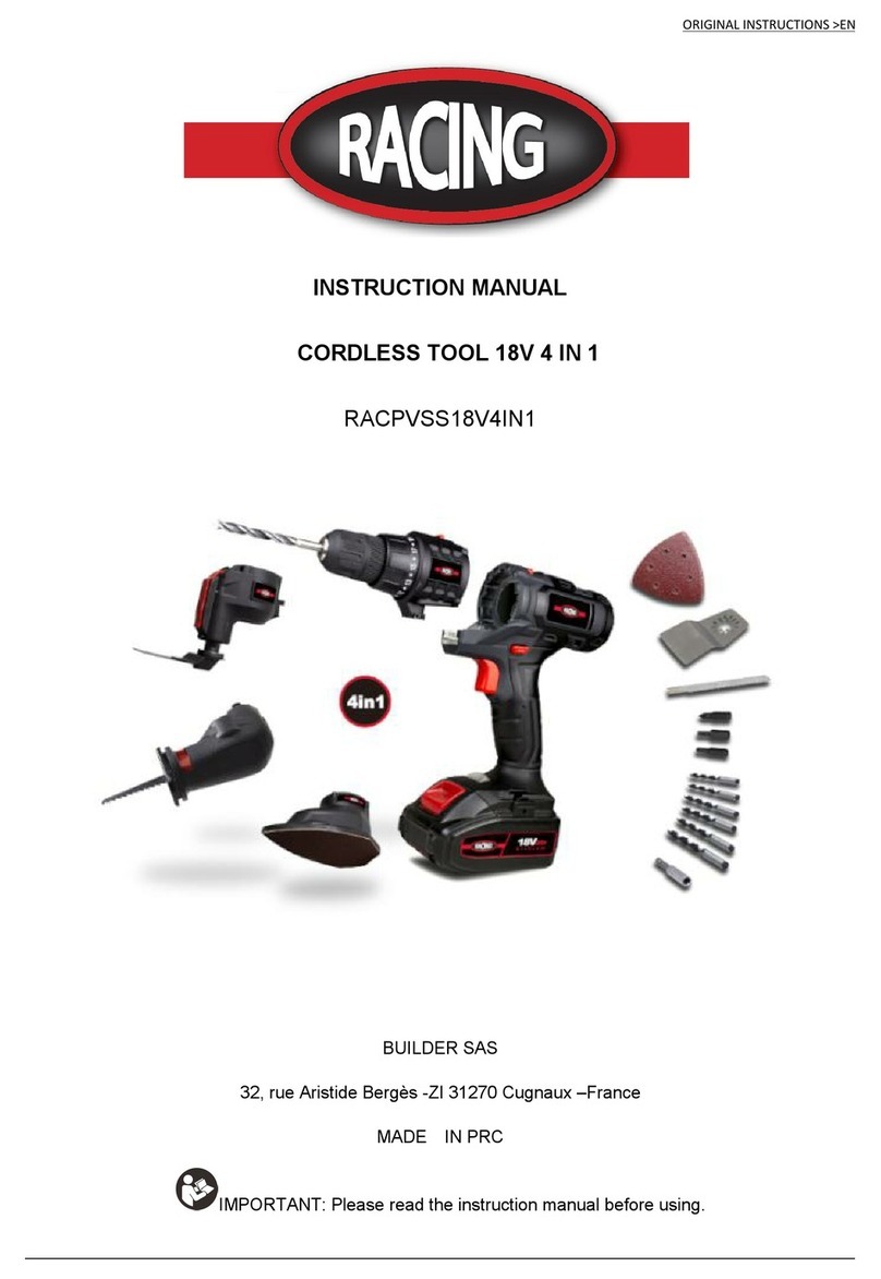 Racing RACPVSS18V4IN1 User manual