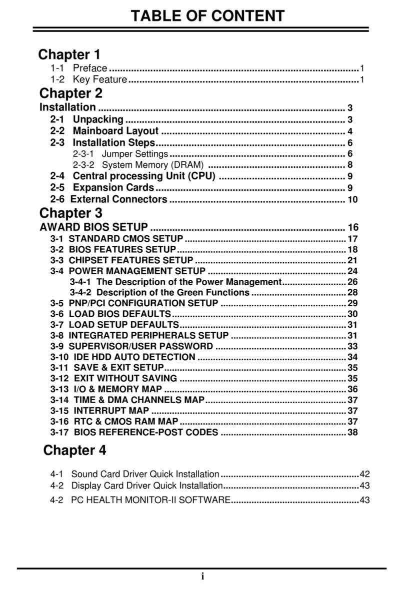 JETWAY J-Mark J-530CF User manual