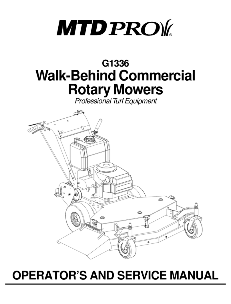 MTD Pro G1336 Operating manual MTD Pro G1336 Operating manual