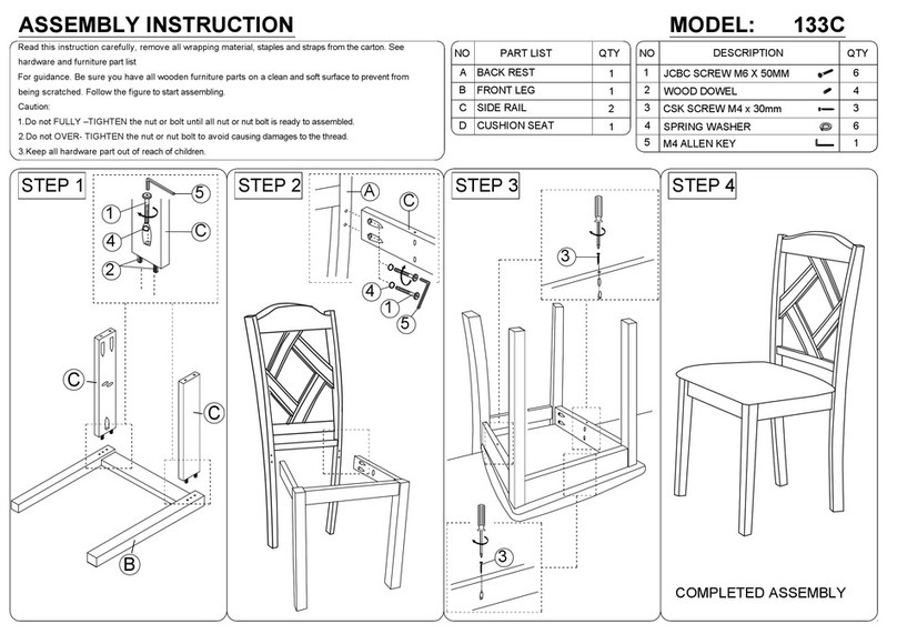 Baxton Studio 133C User manual Baxton Studio 133C User manual