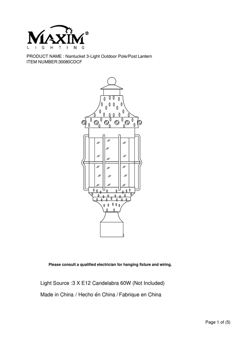 Maxim Lighting 30080CDCF User manual