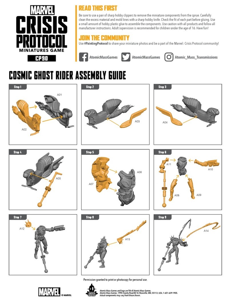 Marvel CRISIS PROTOCOL CP90 User manual Marvel CRISIS PROTOCOL CP90 User manual