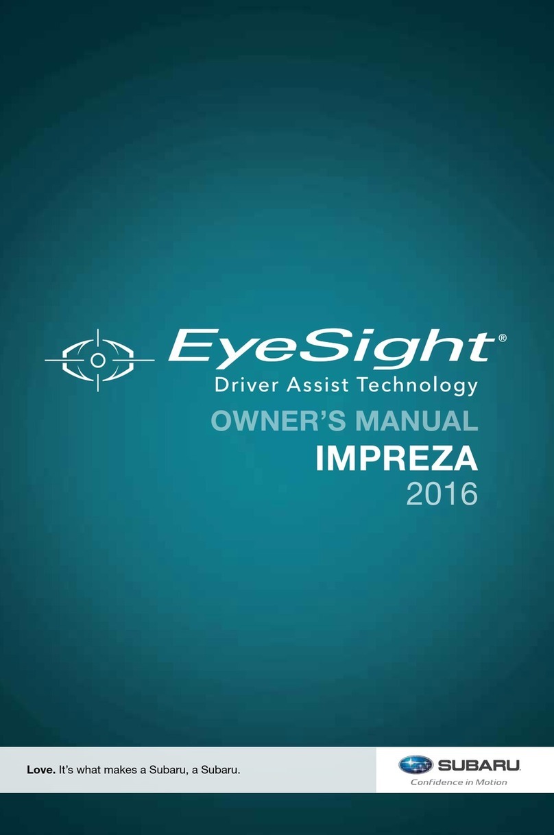 Subaru Impreza 2016 User manual
