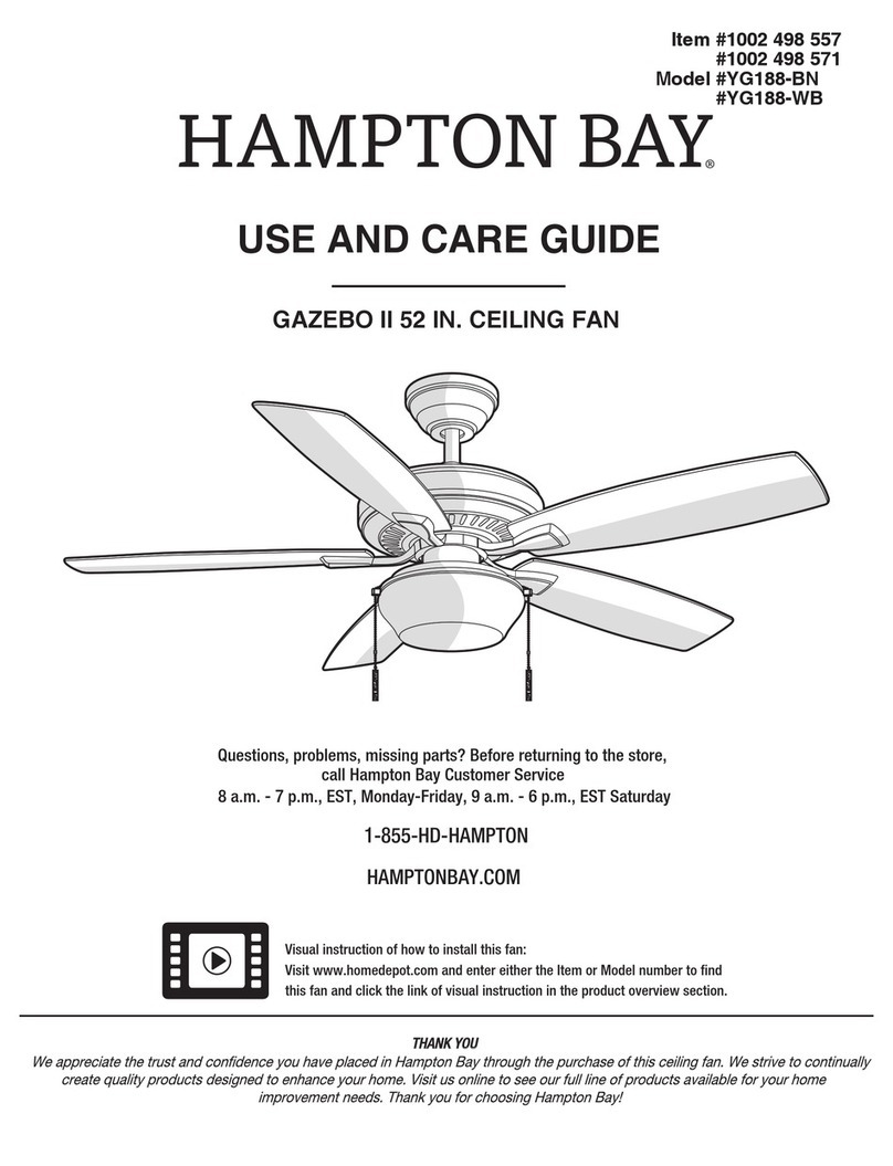 HAMPTON BAY 1002 498 557 User manual
