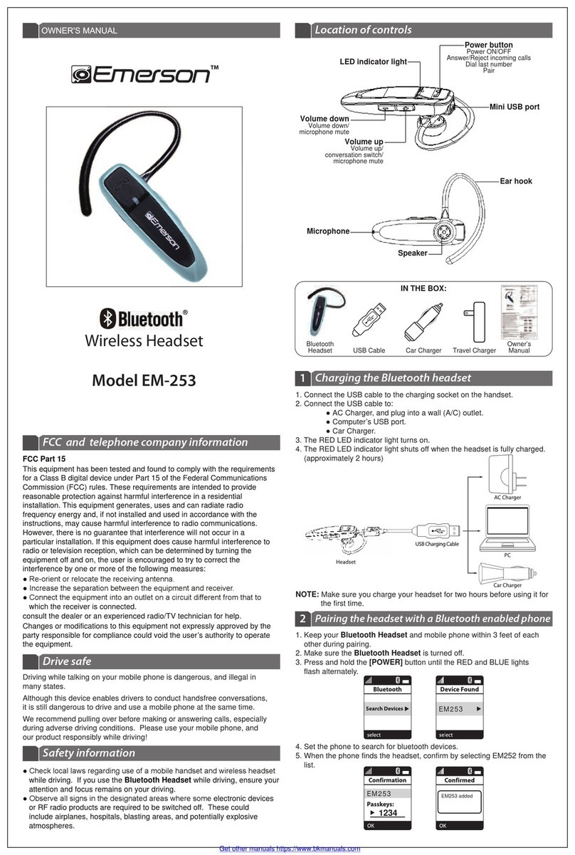 Emerson EM-253 User manual