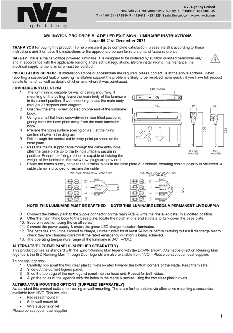 NVC ARLINGTON PRO User manual NVC ARLINGTON PRO User manual