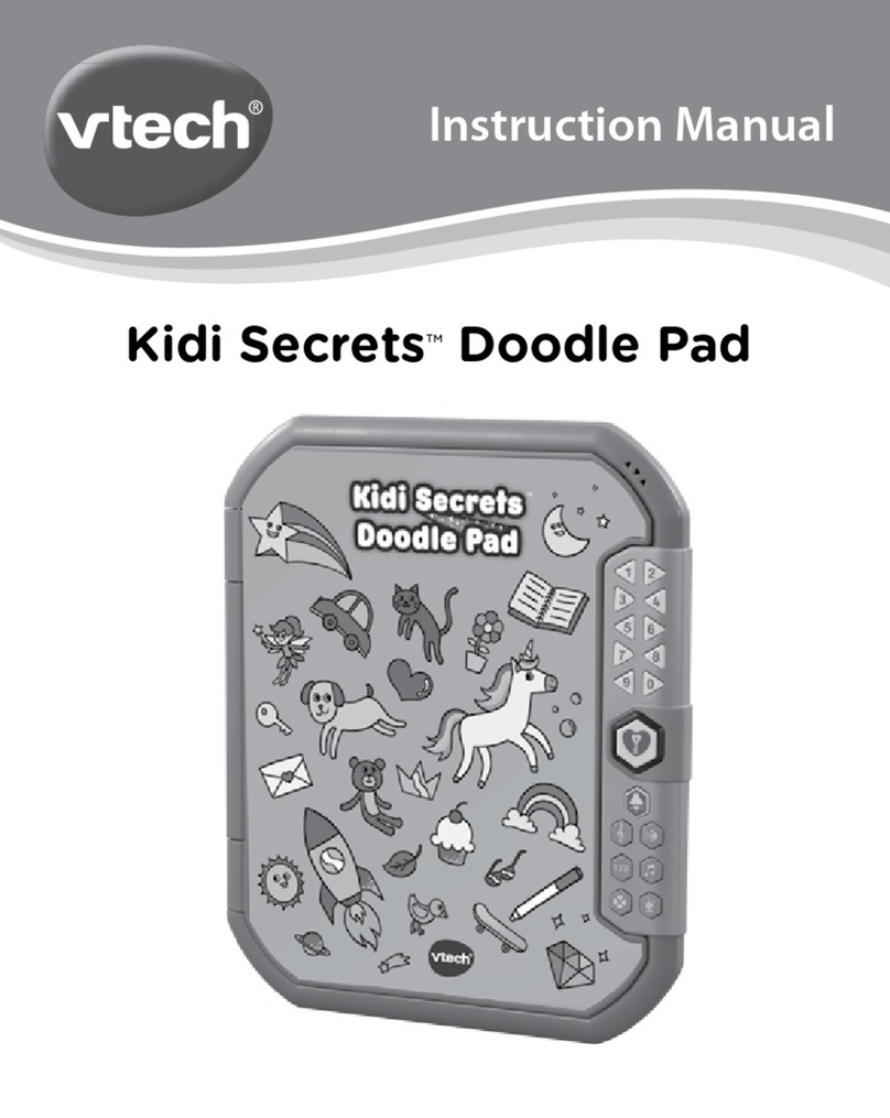 V-tech Kidi Secrets Doodle Pad User manual
