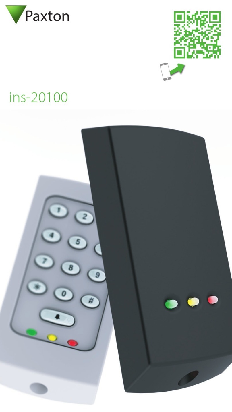 Paxton ins-20100 User manual