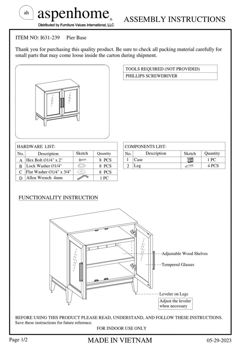 aspenhome I631-239 User manual aspenhome I631-239 User manual
