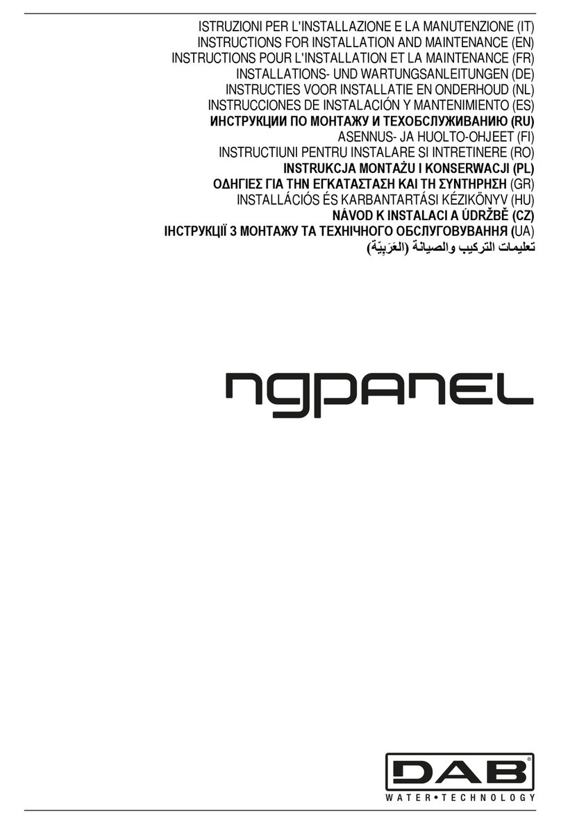 DAB NGPANEL Operating and maintenance manual